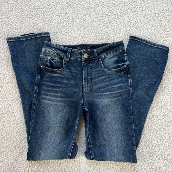 Maurices EverFlex Dark High Rise Straight Leg Blue Denim Women's Jeans SZ 8 Reg - Picture 5 of 13